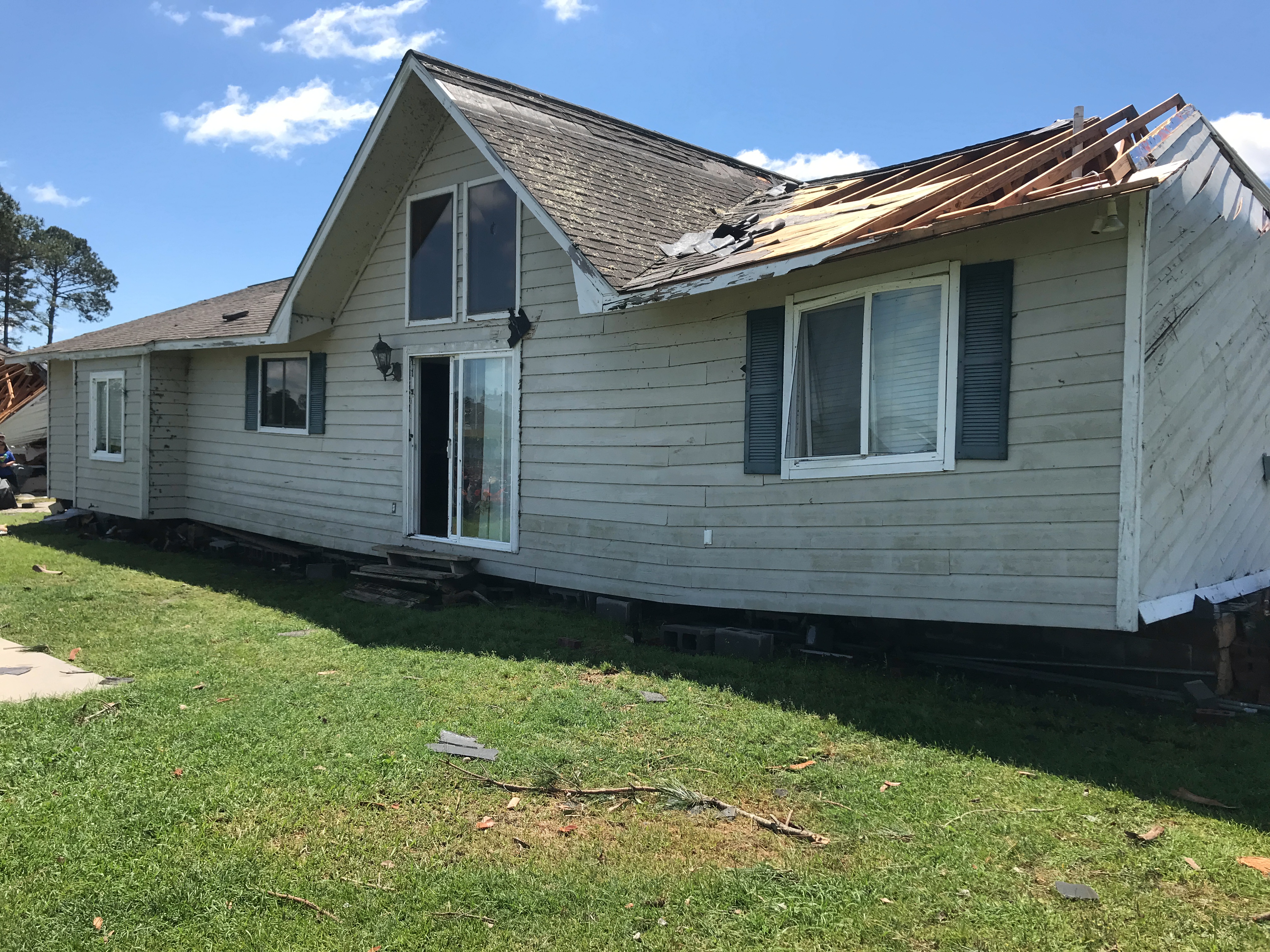 EF2 damage to a home southwest of Douglas, Georgia.