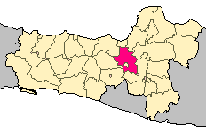 Semarang Regency within Central Java