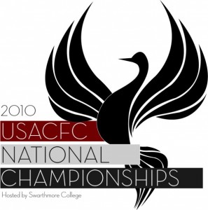 Official 2010 USACFC logo by James Preimesberger, Swarthmore College Fencing Team