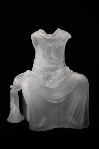 Karen LaMonte, Seated Dress Impression with Drapery, 2005