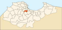 Location of Bir Mourad Raïs in Algiers Province