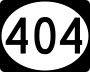 Delaware Route 404 marker