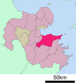 Location of Ōita