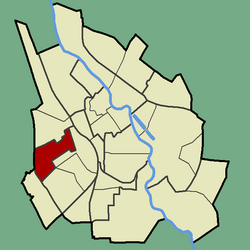 Location of Maarjamõisa in Tartu.