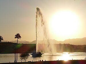 The fountain of Fountain Hills