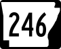 Highway 246 marker