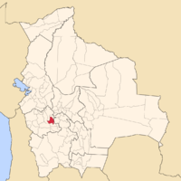 Location of Poopó Province in Bolivia
