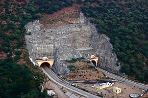 Ghat ki Guni Tunnel National Highway 11 Jaipur Agra NH11 Rajasthan India 2013.jpg