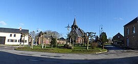 The church square in Haute-Épine