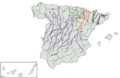 Main drovers roads of Spain. Cañada Real Leonesa Occidental is nº3. It cross by Saucedilla