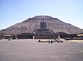 Front view of the Pyramid of the Sun