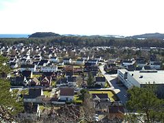 View of the Vestnes area of Mandal