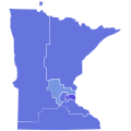 2012 United States Senate election in Minnesota by congressional district