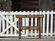 General Crooks Cabin sign