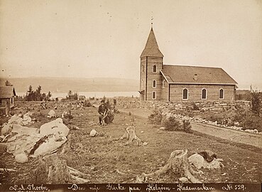 View of the church (c. 1870)