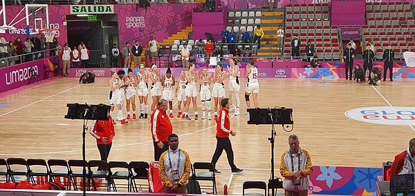Canada women's national basketball team at the 2019 Pan American Games.