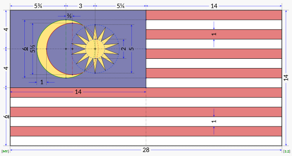 Flag construction sheet