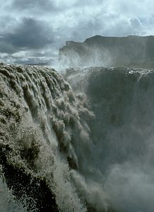 The Dettifoss in Iceland on 31 Jul 1972. Picture taken and uploaded by Roger McLassus.