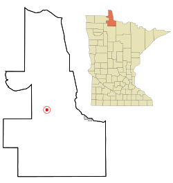 Location of Williams, Minnesota