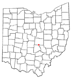 Location of Buckeye Lake, Ohio