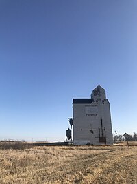 Grain elevator in Parkman