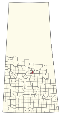 Location of the RM of Birch Hills No. 460 in Saskatchewan