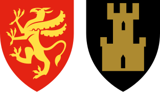 Coat of arms of Troms og Finnmark County (2020-2024)