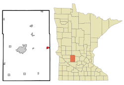 Location of Atwater, Minnesota