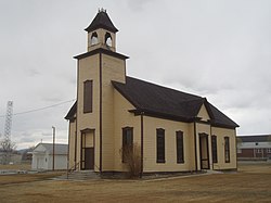 Emery LDS Church, built 1898−1900, is the oldest surviving religious building in town.