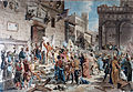 Depiction of the Ciompi Revolt by Giuseppe Lorenzo Gatteri