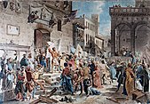 Depiction of the Ciompi Revolt by Giuseppe Lorenzo Gatteri