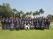 Minister of State for Defence of India M M Pallam Raju with the Indian Ordnance Factories Service (IOFS) probationers at NADP Nagpur