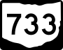 State Route 733 marker
