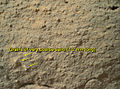 "Gillespie Lake" rock texture – as viewed by the MAHLI camera on the Curiosity rover (December 19, 2012).