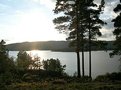 View of the lake Vegår