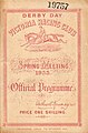 Front cover of the 1933 VRC Derby racebook