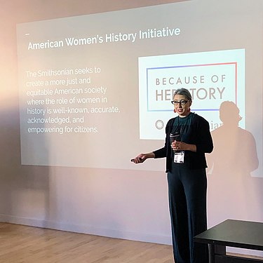 Talking about AWHI at the Pratt Institute, 2019