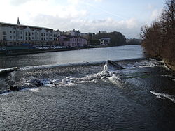 The weir on the Munster Blackwater through Fermoy