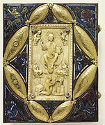 Evangeliary of Notger. Ivory and enamel