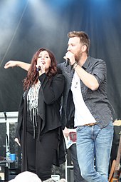 Members of the singing group Lady Antebellum