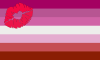 Lipstick lesbian flag[77]