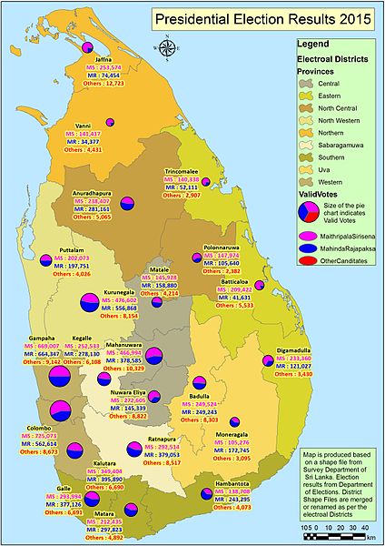 Sri Lanka Presidential Election Results 2015