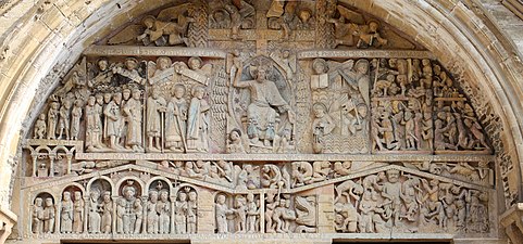 Last Judgement tympanum, Abbey Church of Sainte-Foy, Conques, France, early 12th century