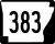 Highway 383 marker