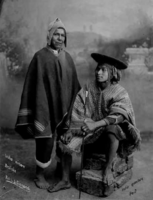 Aymara Indian, Bolivia. Quechua Indian, Peru. c. 1917. Gismondi Studio Archive, La Paz
