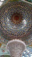 Glass studded roof of Bukhari Pir Dargah