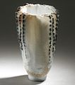 Woodfired porcelain, "Feather" H: 16 cm