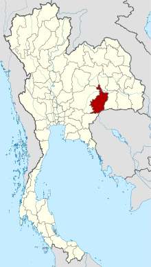 Map of Thailand highlighting Buriram province