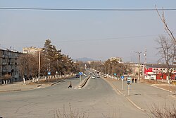 View of the town in February 2012