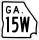 State Route 15W marker
